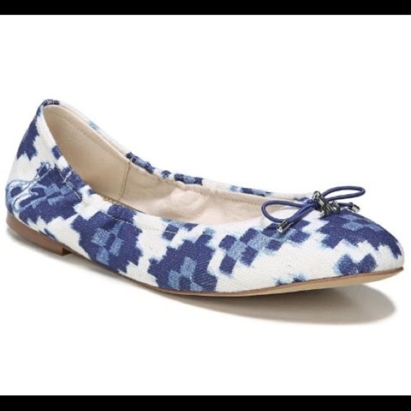 Sam Edelman Ikat Blue Felicia Flat - Picture 1 of 8